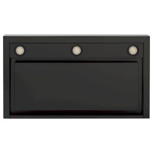 GE - 36" Convertible Range Hood - Black stainless steel