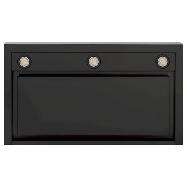 GE - 36" Convertible Range Hood - Black stainless steel