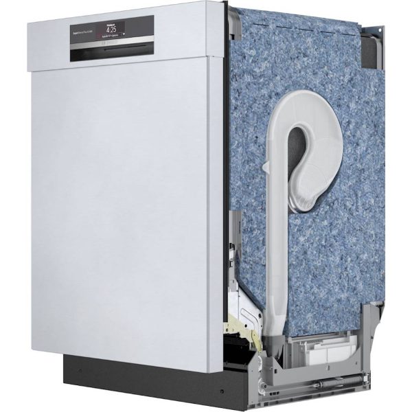 Bosch - 800 Series 24" Top Control Built-In Dishwasher with CrystalDry, Stainless Steel Tub, 3rd Rack, 42 dBa - Stainless steel - Image 2