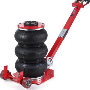 WhizMax 3 Ton/6600 lbs Triple Bag Air Jack, Quick Air Bag Jack Lift Up to 15.75 Inch, 3-5S Fast Lifting, Air Bag Jack for Cars with Adjustable Long Handle, Brass Valve
