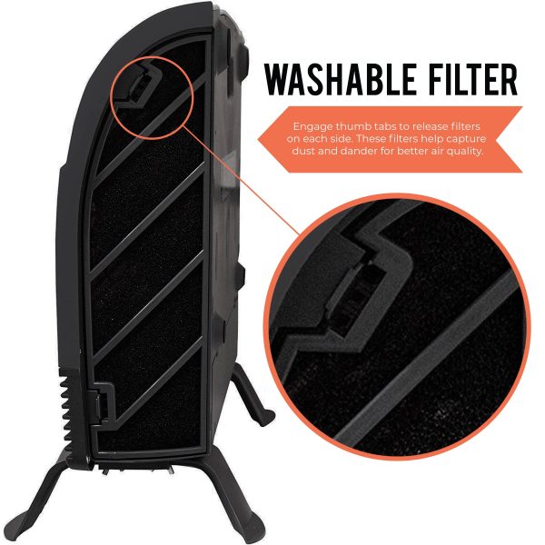Heat Storm Phoenix 1500 Watt Infrared Floor to Wall Heater Gray - Image 5