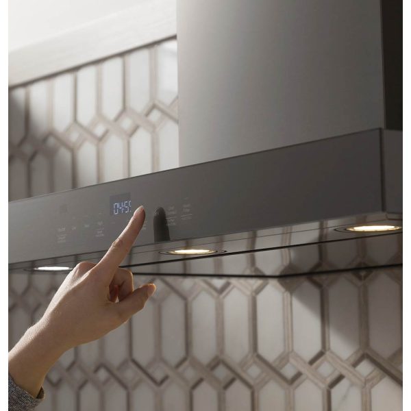 GE - 36" Convertible Range Hood - Black stainless steel - Image 2