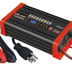 SMART CHARGER VMAXTANKS BC8S1215A 12V 15A 8 Stage Smart Battery Charger/Maintainer Compatible with Land Rover Battery