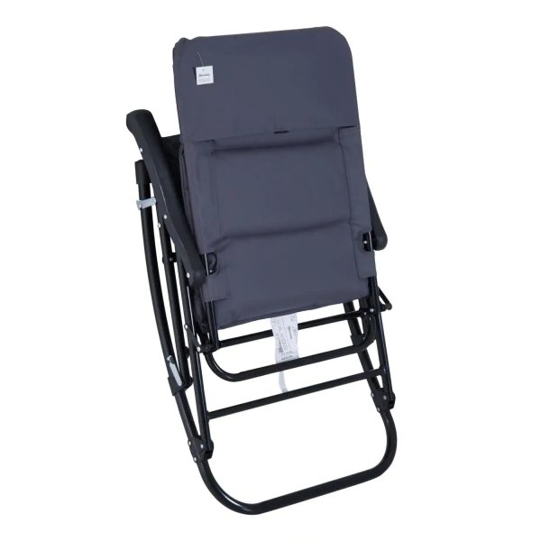 Outsunny Metal Outdoor Rocking Chair 2-Piece Set - Image 5