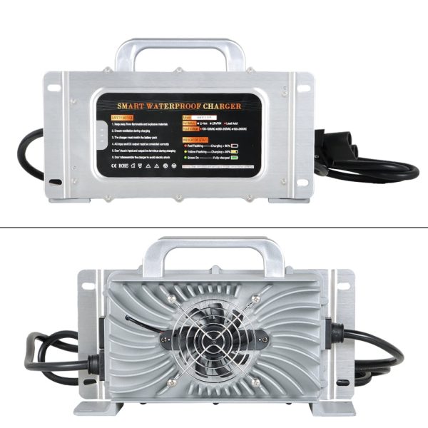 LABLT 48V 15A Battery Charger Replacement for Yamaha G19-G22 with 2 Pin Handle Plug - Image 3