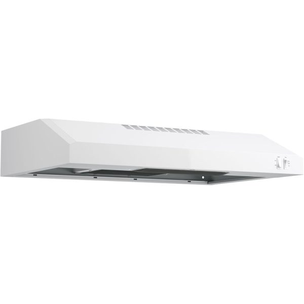 GE - 30" Convertible Range Hood - White on white - Image 3