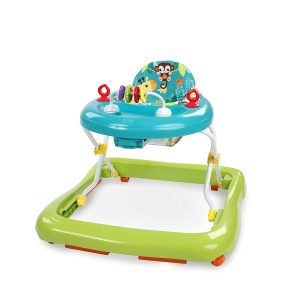 Bright Starts Giggling Safari Walker with Easy Fold Frame for Storage， Ages 6 Months 💝 Last Day For Clearance