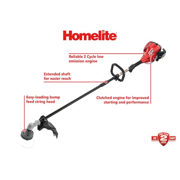 Homelite UT33650B 2-Stroke 26 cc Straight Shaft Gas Trimmer - Image 3