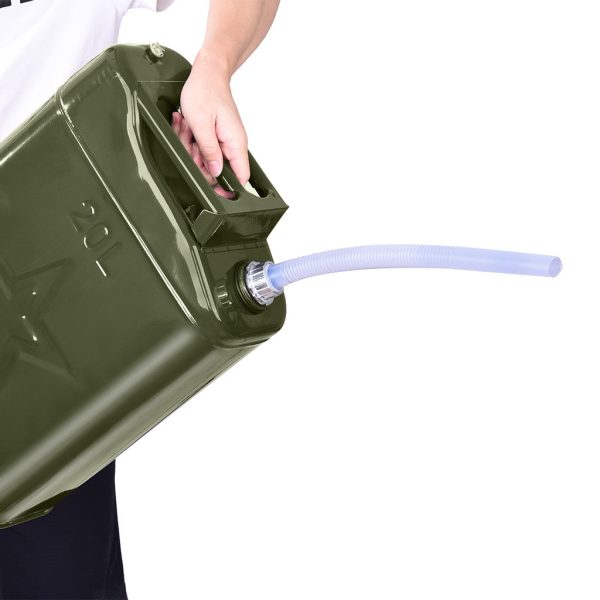 PMUYBHF Can 20L Liter (5 Gallon Gal) Backup Steel Tank F-uel Gasoline G-reen - Image 4