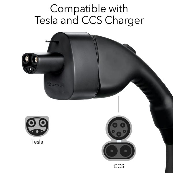 Lectron Portable Fast Charger Adapter for Tesla Electric Vehicles - Fast Charge for CCS to Tesla - Image 2