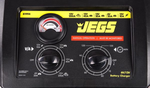 JEGS 81994 Battery Charger and Engine Starter 6 and 12-Volt, 200 Amp - Image 5