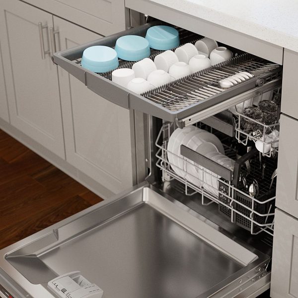 Bosch - 800 Series 24" Top Control Smart Built-In Dishwasher with 3rd Rack and 42 dBA - Custom Panel Ready - Image 6