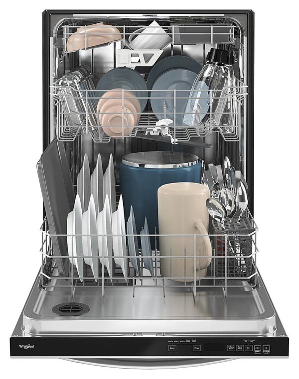 Whirlpool - 24" Top Control Built-In Dishwasher with Stainless Steel Tub, Large Capacity & 3rd Rack, 47 dBA - Stainless steel - Image 5