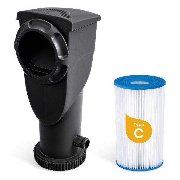 Funsicle 1500 Gallon SkimmerPlus Filter Pump System for Above Ground Pool, Black - Image 4