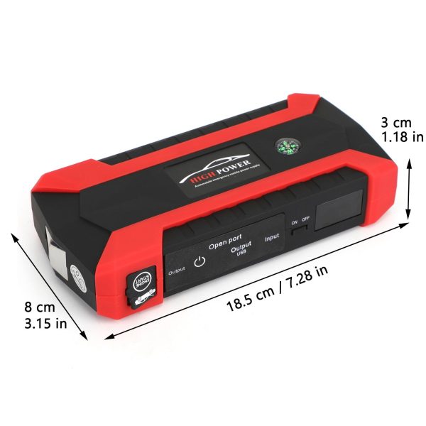 89800mAh 12V Car Jump Starter 4USB Charger Emergency Battery Power Bank Kit - Image 4