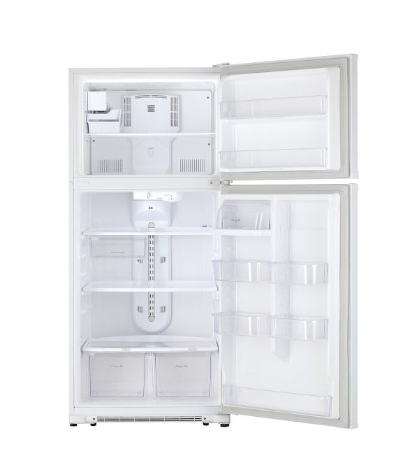 Kenmore 30" Top-Freezer Refrigerator with Ice Maker and 18 Cubic Ft. Total Capacity, White - Image 3
