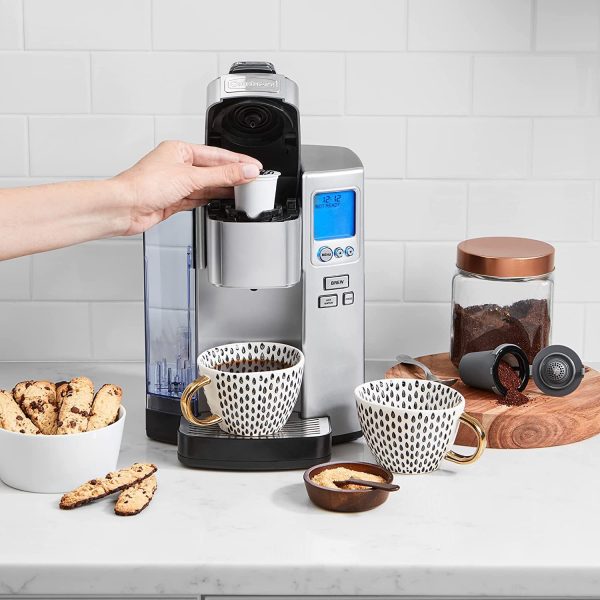 Cuisinart SS-10P1 Coffee Maker Single Serve 72-Ounce Reservoir Coffee Machine， Programmable Brewing and Hot Water Dispenser， Stainless Steel - Image 4