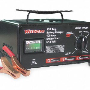 Westward Battery Charger,6/12V (M),100 A Start 1JYU6