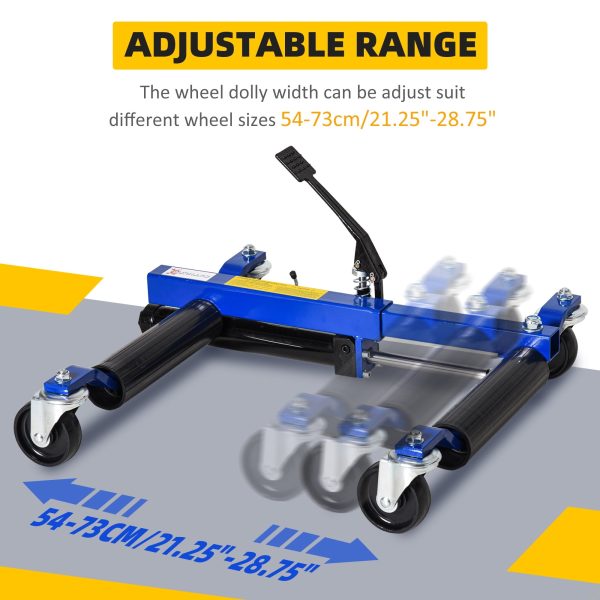 DURHAND 4 Wheel Dolly Portable for Lifting Vehicles, 1465 lbs Weight Capacity - Image 5