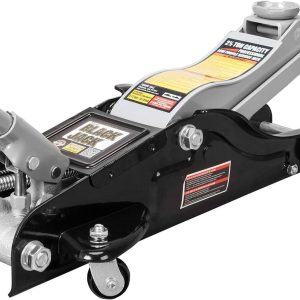 Torin Hydraulic Low Profile Trolley Service/Floor Jack with Single Piston Quick Lift Pump, 2.5 Ton (5,000 lb) Capacity, Black/Silver,DMT825010B
