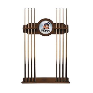 Grand Valley State University Solid Wood Cue Rack with a Chardonnay Finish
