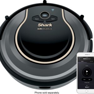 Shark - ION Robot Vacuum R75 with Wi-Fi - Smoke/Ash