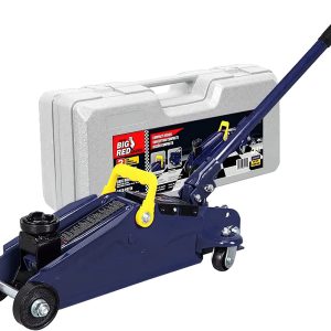 TCE 2 Ton Hydraulic Floor Jack Trolley Car Jack with Protable Storage Carrying Case,Blue,W8202U