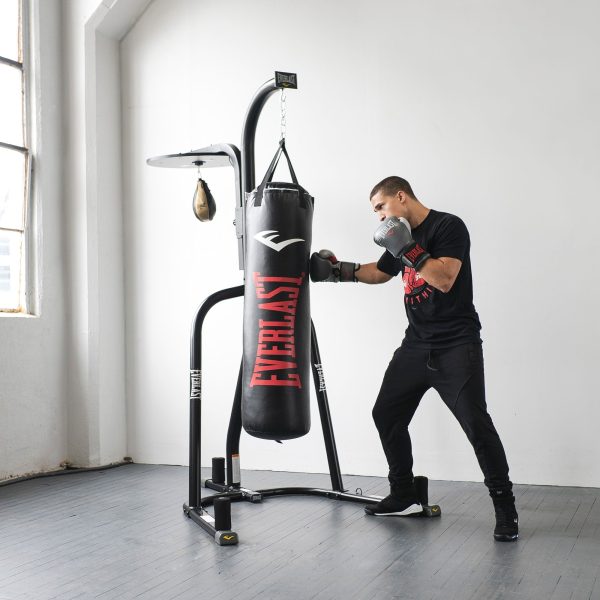 Everlast 2 Station Dual Powder Coated Steel Heavy and Speed Bag Stand (Open Box)💝 Last Day For Clearance - Image 3