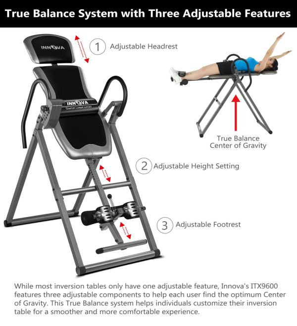 Innova ITX9600 Heavy Duty Deluxe Inversion Table - Image 3