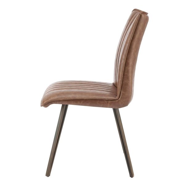 Reino PU Dining Side Chair, (Set of 2) - Image 4