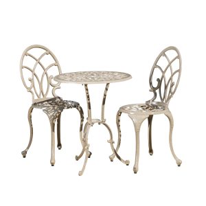 Andover Outdoor 3-Piece Aluminum Bistro Set