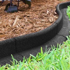24 ft No Dig Landscape Edging Black