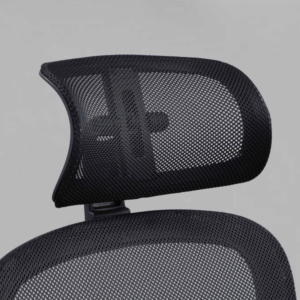 Mainstays Ergonomic Office Chair with Adjustable Headrest, Black Fabric, 275lb capacity - Image 6