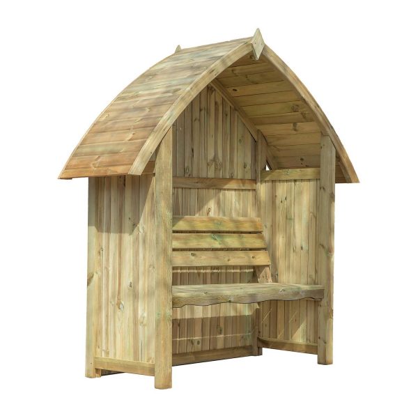 Mercia Arch Top Seated Arbour - Image 6