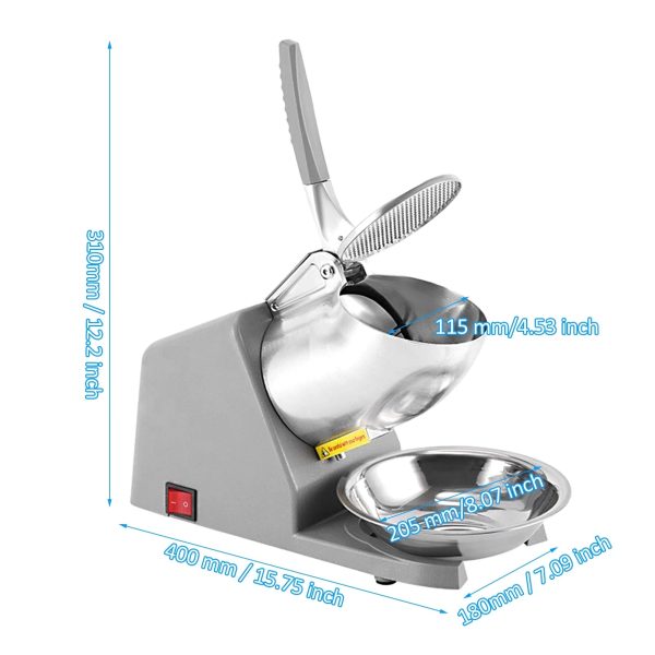 Ice Maker,Ice Maker Dual Ice Shaver Shaved Ice Shaver 300w Ice Hine Huiop Havou - Image 4