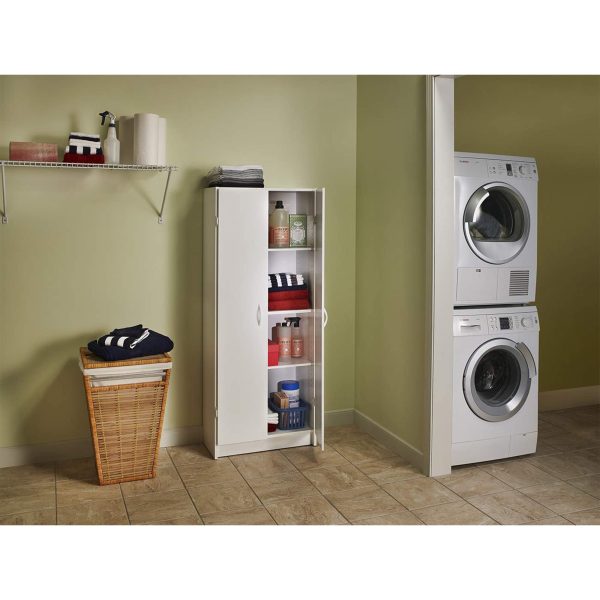 ClosetMaid Pantry Cabinet Cupboard with 2 Doors, Adjustable Shelves, Standing, Storage for Kitchen, Laundry or Utility Room, White - Image 7