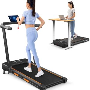 Walking Pad Treadmill with Auto Incline, 9% Incline Treadmill with 3 Slopes, 300LBS Weight Capacity Under Desk Treadmill for Home/Office