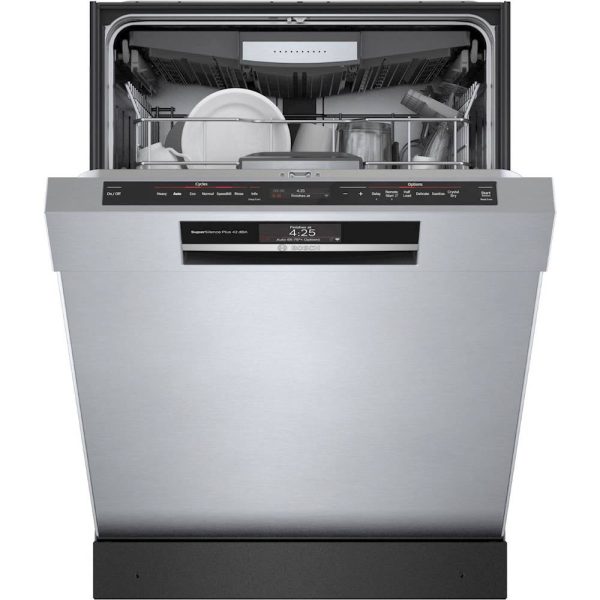 Bosch - 800 Series 24" Top Control Built-In Dishwasher with CrystalDry, Stainless Steel Tub, 3rd Rack, 42 dBa - Stainless steel - Image 14