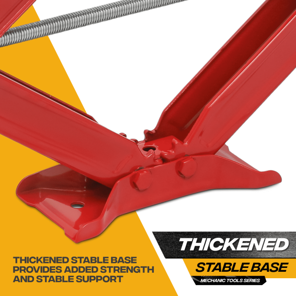 Magshion Set of 4 Heavy Duty Scissor Jack, 2.5 Ton 5000lbs Car Jack Tire Repair Tools Kit, RV Trailer Stabilizer Leveling Scissor Jacks with Handle, Red - Image 10