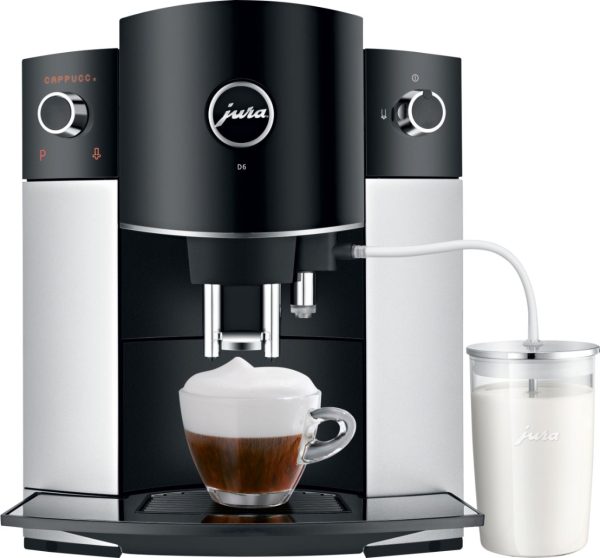 Jura - D6 Automatic Coffeemaker and Espresso Machine - Platinum - Image 8