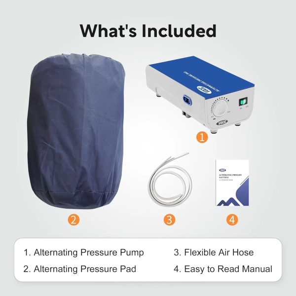 Alternating Air Pressure Mattress with Micro-Ventilation Holes, Bed Sore Pads, Electric Quiet Pump System, Sleep Mode, Air Mattress for Hospital - Image 4