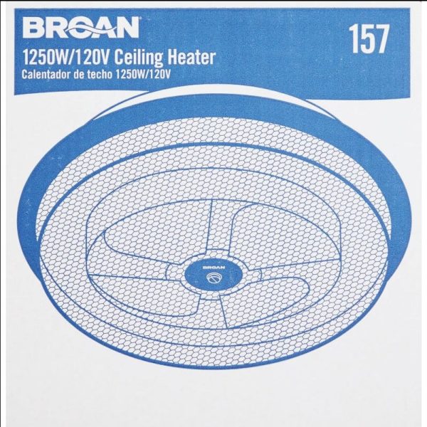 Broan Ceiling Heater Silver 10.7A - Image 2