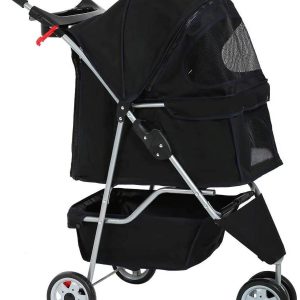 Bestpet Pet Stroller, 3 Wheels, Travel Folding Carrier T13