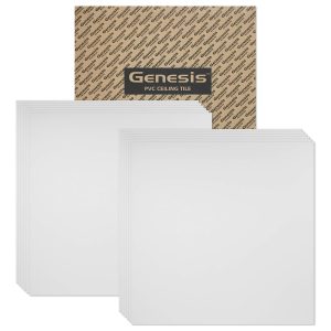 Genesis Smooth White Ceiling Tiles