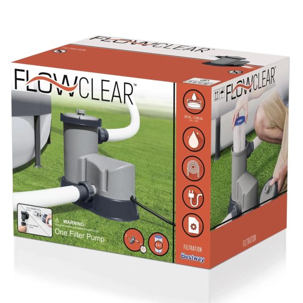 Bestway 58390E Flowclear 1500 GPH Filter Pump for Above Ground Swimming Pool - Image 8