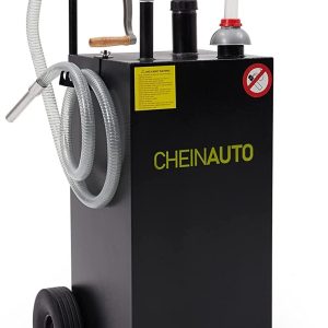 30 Gallon Gas Caddy with Pump Portable Fuel Storage Tank Gasoline Diesel Fuel for Car, Lawnmower, ATV, Boat, Motorcycle