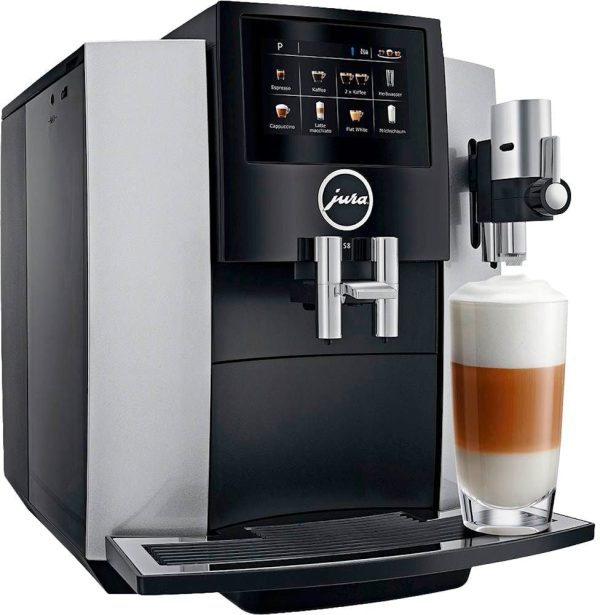 Jura - S8 Espresso Machine with 15 bars of pressure and Milk Frother - Moonlight Silver - Image 2
