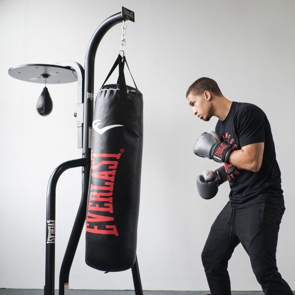 Everlast 2 Station Dual Powder Coated Steel Heavy and Speed Bag Stand (Open Box)💝 Last Day For Clearance - Image 2