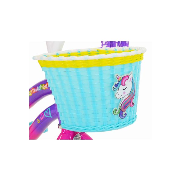 LittleMissMatched 12 In. Let You Be You Unicorn Bike， Pink and Purple - Image 3