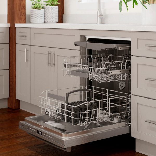 Bosch - 800 Series 24" Top Control Smart Built-In Dishwasher with 3rd Rack and 42 dBA - Silver - Image 15